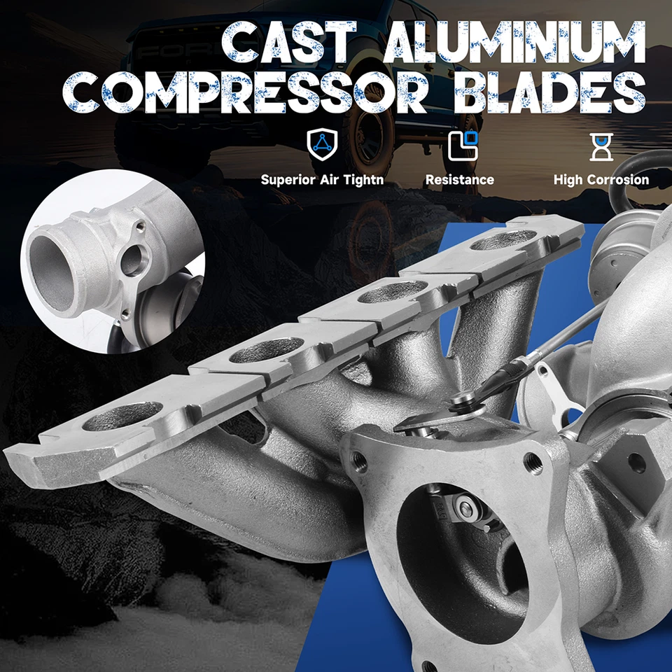 Turbocharger Turbo Kit for Audi A3 Volkswagen Jetta/GTI Passat Eos 2.0L 06-2008 Foto 2 de 4