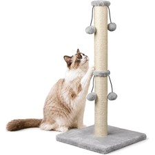 29'' Cat Scratching Post, Natural Sisal Rope Scratcher Post, Kitten Claw Scra...