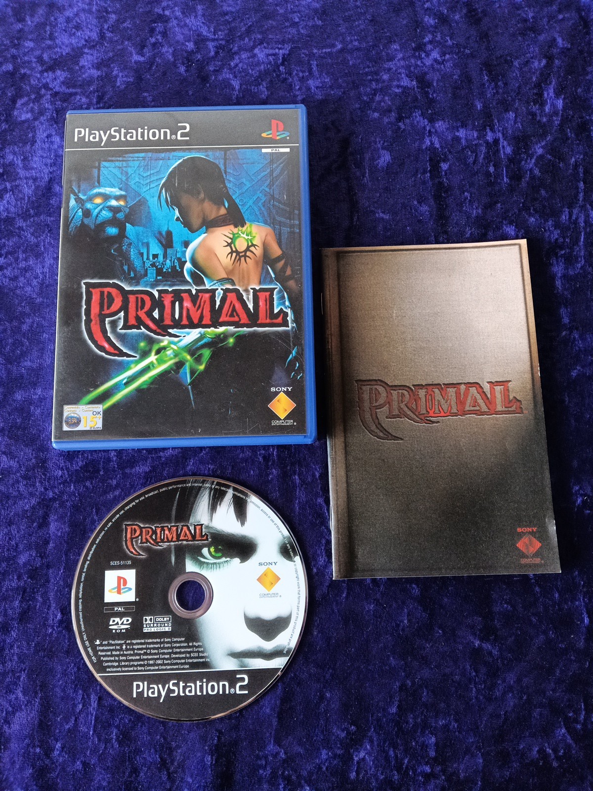 SONY PLAYSTATION 2 GAME PRIMAL UK PAL SONY PS2 WITH MANUAL 15+