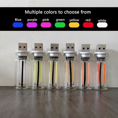 1pcs Car USB Night Light Touch Dimmbare LED -Filamentlampe Tragbare Beleuchtung 