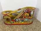 New ListingVintage J. Chein Tin Litho Wind-Up Roller Coaster Toy Carnival Amusement Ride