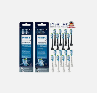 4/8Stück Philips Sonicare C3 Premium Plaque Bürstenköpfe für Schallzahnbürst DE