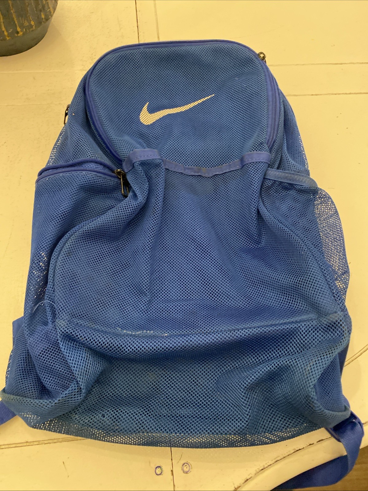 Nike Brasilia Mesh Backpack Blue Gym School Training