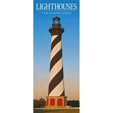 Carousel Calendars,  Lighthouses 2026 Poster Wall Calendar, 12'' X 12'', 16-Mont