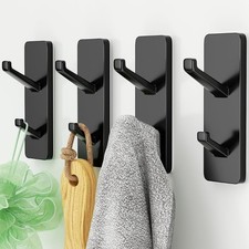 Self Adhesive Wall Hooks Heavy Duty Stainless Steel Hooks for Towel Backpack Hat