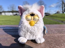 1999 Furby Baby, Snowball - Mostly works (read desc)