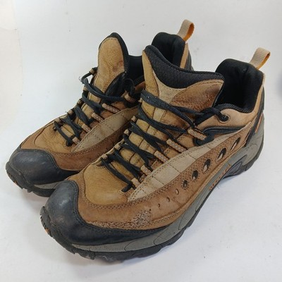 Merrell Radius Hiker Boots Men Size 11.5 Waterproof Low Top Vibram Brown Shoes