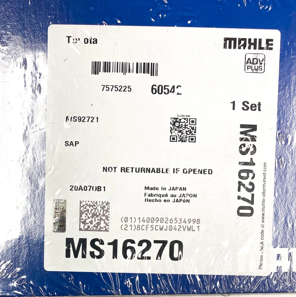 Junta coletor de escape Mahle MS16270 para Toyota vários veículos - Imagem 3 de 3