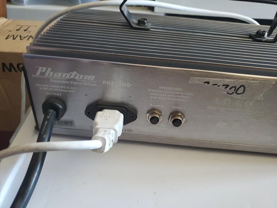 Hydrofarm Phantom Dimmable Digital Hydroponics Ballast 1000w PHE1THD 120/240v - Image 3 of 4