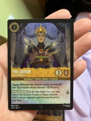 The Queen - Conceited Ruler 3 Disney Lorcana Promo Karten Cold Foil Trading Card