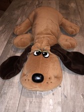 Vintage Pound Puppy Plush 2 Tone Brown Large 18" Tonka Stuffed Animal