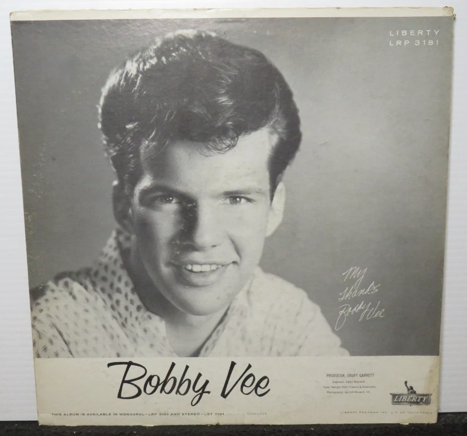 BOBBY VEE SELF TITLED (VG) LRP-3181 LP VINYL RECORD - Image 3 of 4
