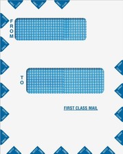 80015PS - Offset Window First Class Mail Envelope Peel & Close