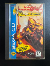 AD&D Eye of the Beholder Sega CD CIB Complete Long Box Manual Disc