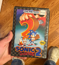 SEGA Sonic the Hedgehog 2 for Sega Genesis Two Player Cartridge w/ Clamshell
