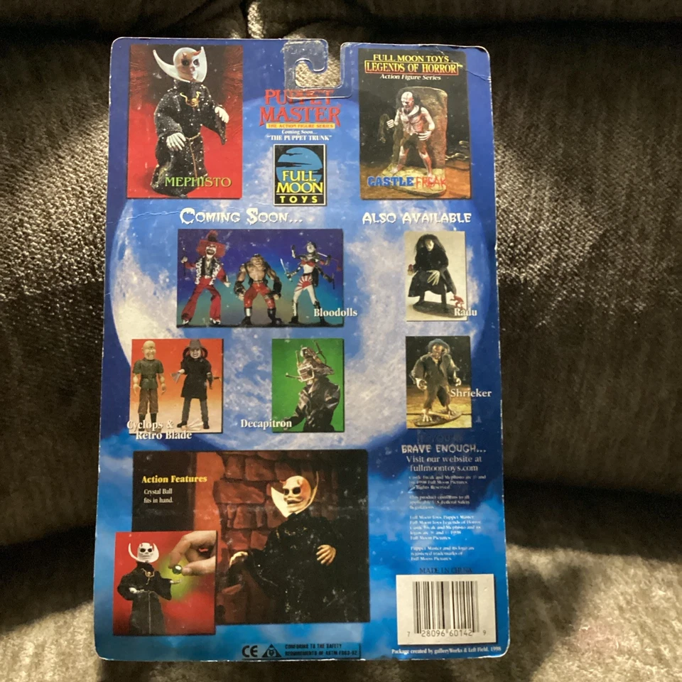 Экшн-фигурка Puppet Master Mephisto Full Moon Toys 1998 новая запечатанная - Изображение 2 из 2