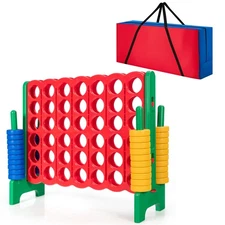 Giant 4-In-A-Row 4-to-Score Game W/Bag Indoor Outdoor Party Family Connect Game