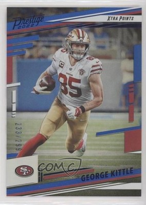 2022 Panini Prestige Xtra Points Premium Blue /299 George Kittle #268 he4