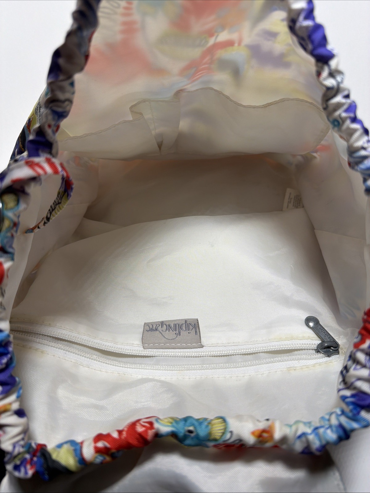 Kipling Drawstring Backpack - Colorful Splatter - image 7