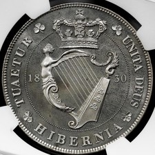 Rare Ngc-Pf66 Ireland William Iv 1830