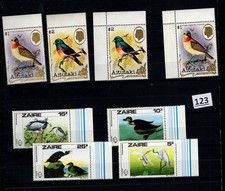 /// ZAIRE, AITUTAKI - MNH - PÁJAROS