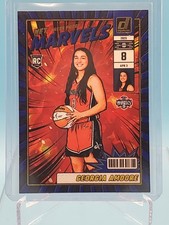 2025 WNBA Donruss Georgia Amoore RC Net Marvels Press Proof Blue #17 Mystics