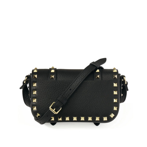 VALENTINO Shoulder Bag ROCKSTUD P0AI6VSH 0NO Nero Black Unused Italy Made w/Box
