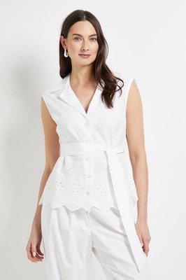 Principles weiße Bluse Damen Daywear Tops