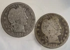 1899 & 1901 Barber Silver Quarters | Philadelphia | AG - Set of 2