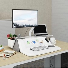FlexiSpot Motorized Aesthetic Sit-Stand 30" Workstation with Side Storage EM6M