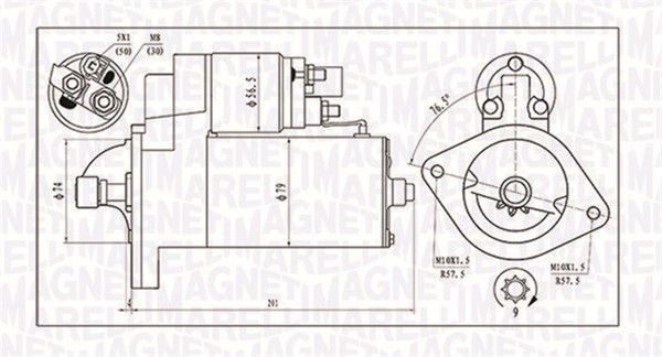 Anlasser Starter Magneti Marelli 063721135010 12V FüR Toyota Corolla Avensis-image