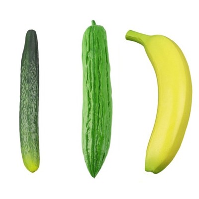Artificial Banana Cucumber Bitter Gourd for Kitchen Basket Display, Photoshoot