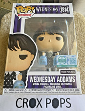 RARE Wednesday Addams + PIRANHAS 1814 Funko Pop Vinyl New in Mint Box +Protector