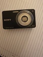 Sony Cyber-shot DSC-W350 14.1MP Digital Camera Carl Zeiss 4x Zoom Untested