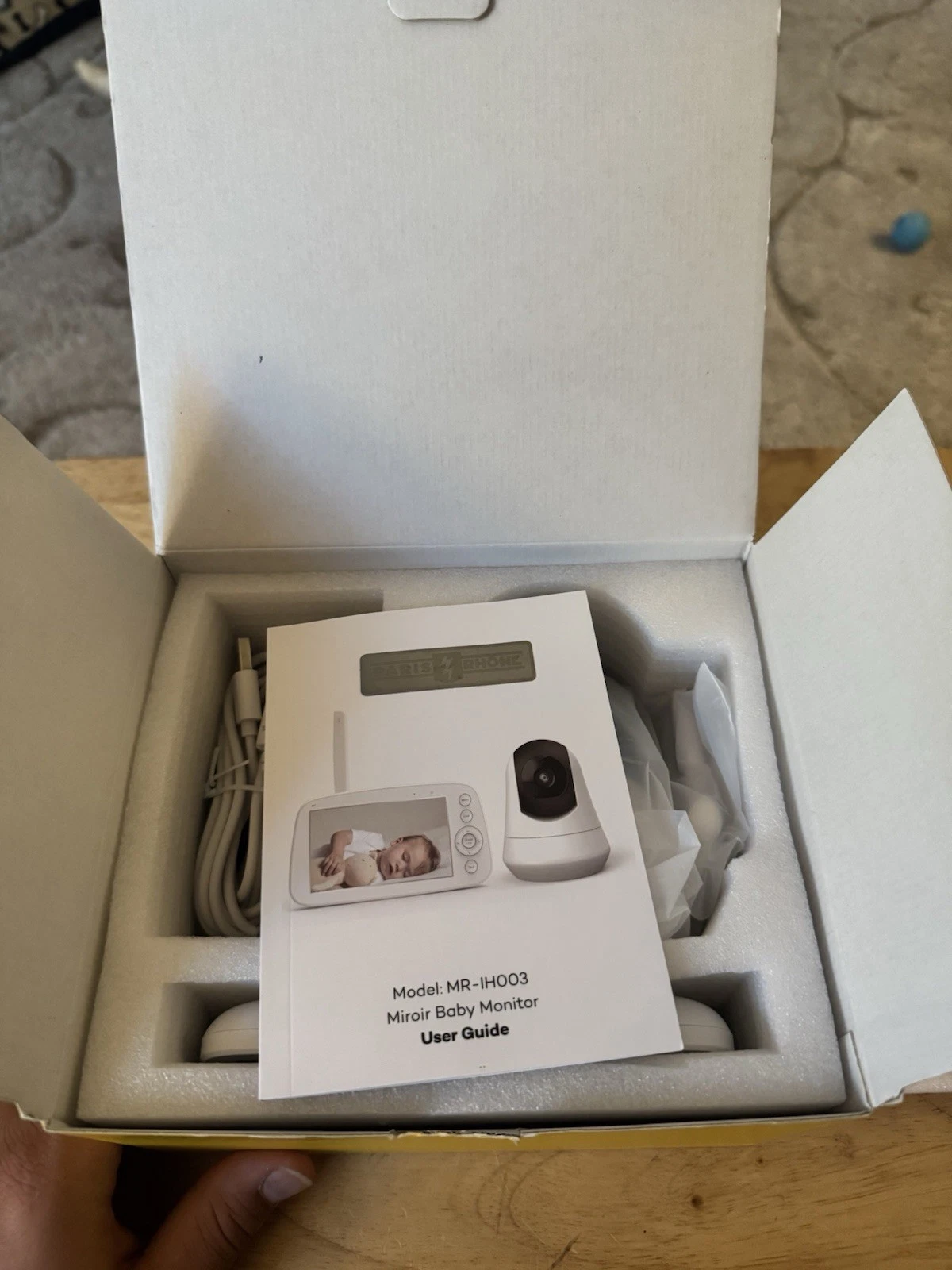 PARIS RHONE Video Baby Monitor w/ 720P Camera & Audio 5" Display PE-IH003 *2492N