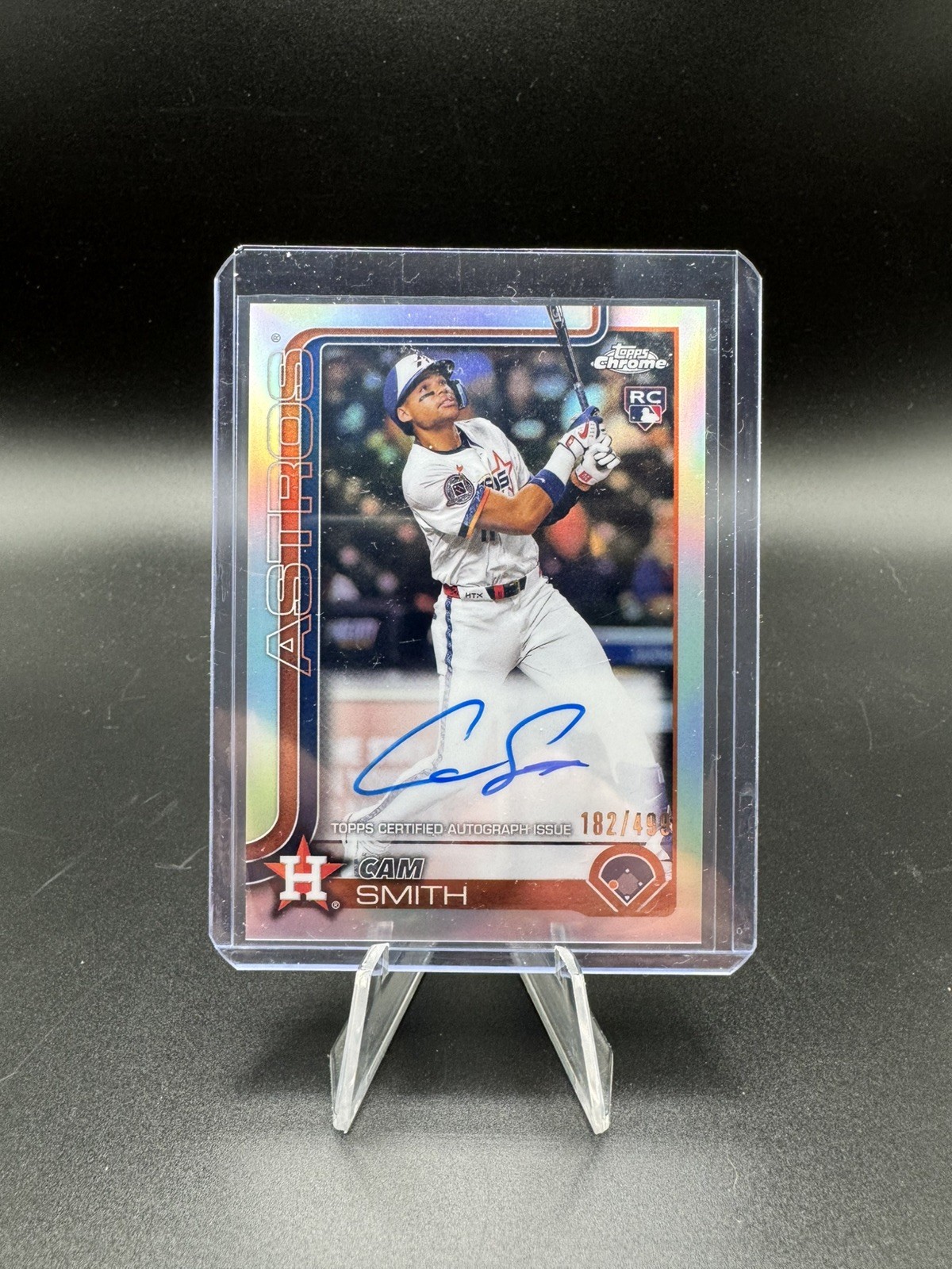 2025 Topps Chrome Baseball Cam Smith #RA-CAM RC Rookie Auto Refractor /499