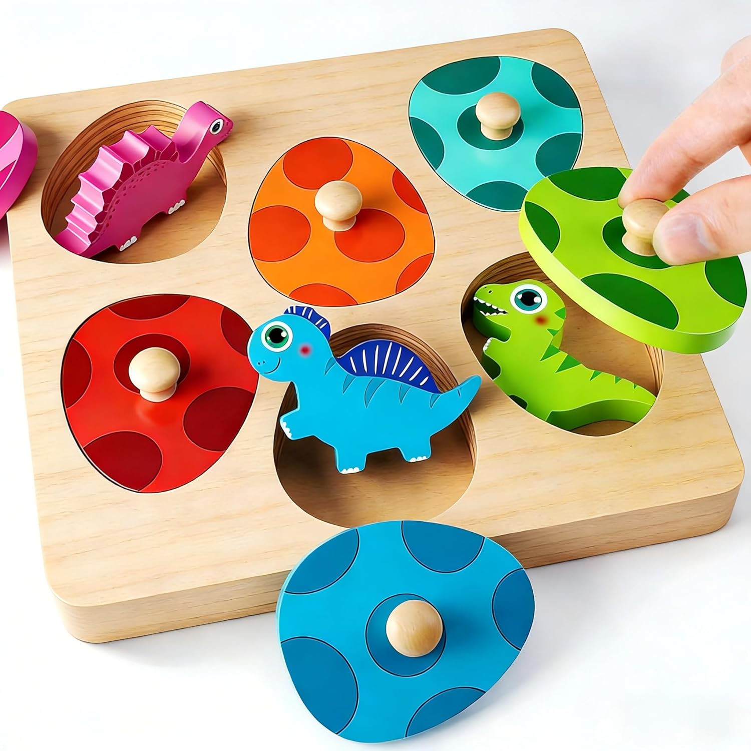Montessori Spielzeug Ab 1 Jahr, Greifpuzzle Steckpuzzle Sortierspiel Für Mädchen