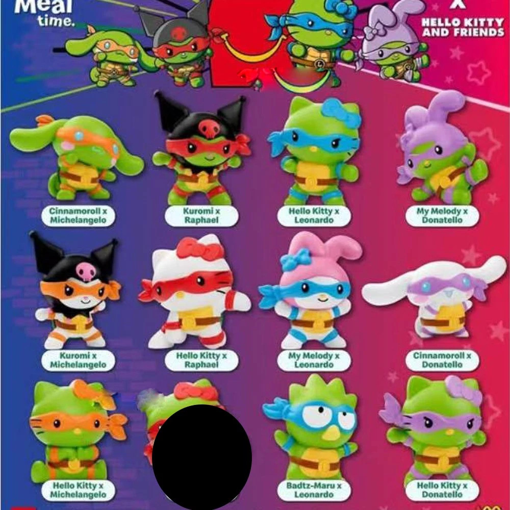 新品箱入り TMNT x Hello Kitty フィギュア 12体セット 新品箱入り TMNT x Hello Kitty フィギュア 12体セット