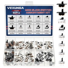 Mini Slide Switch SPDT Vertical Panel Mount Toggle 3 Pin