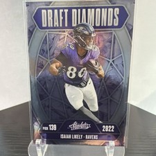 Panini Absolute 2025 Draft Diamonds Isaiah Likely DD-ILY Insert Ravens Football