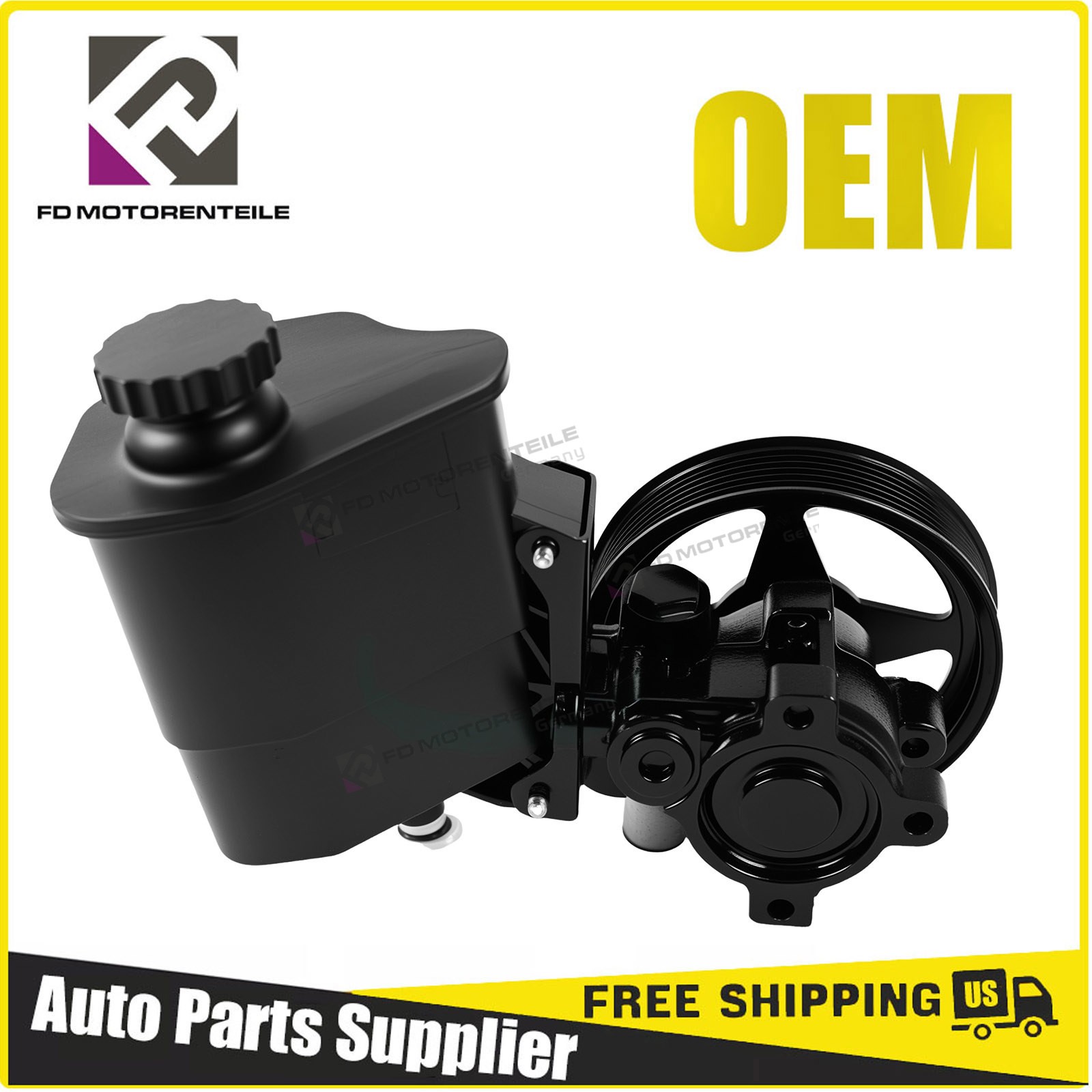 Power Steering Pump with Pulley Reservoir For 2002-2007 Dodge Ram 1500 20-70269