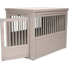 New Age Pet EHHC405S ecoFlex Pet Crate/End Table, Grey, Small