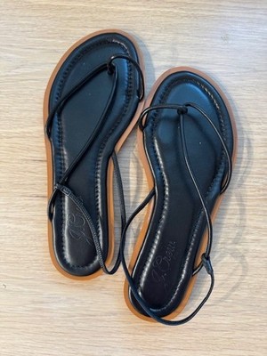 NIB $108 J. Crew Leather Asymmetrical Strap Flat Sandal Italy