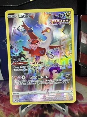 Pokémon Latias TCG Full Art Ultra Rare Holo Card GG20/GG70 Crown Zenith
