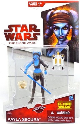 AAYLA SECURA JEDI MASTER CW40 STAR WARS THE CLONE WARS COLLECTION 2009 HASBRO