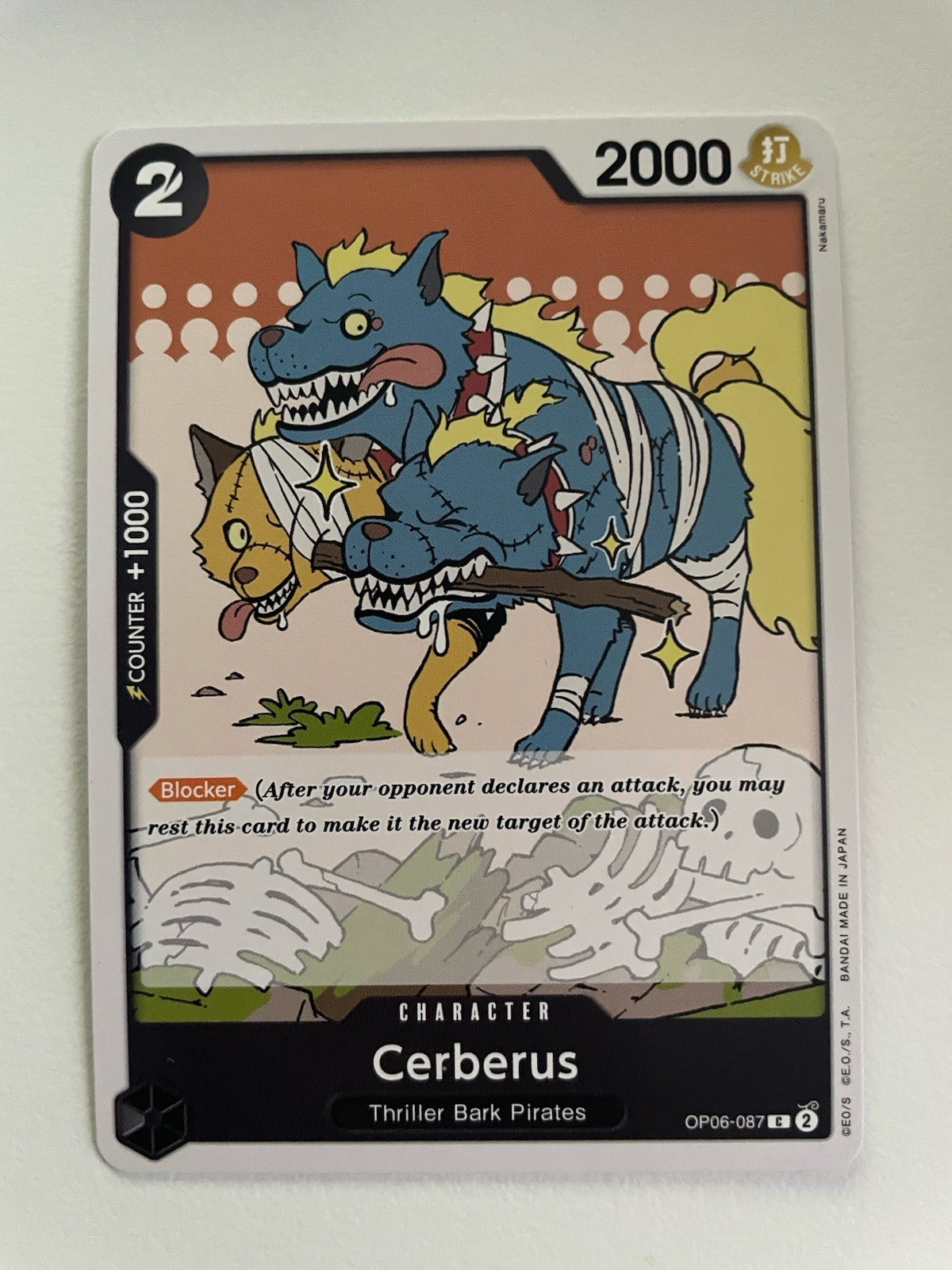 Cerberus OP06-087 (C) Wings Of The Captain One Piece TCG CCG - Regular - NM