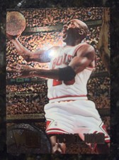 1995-96 Fleer Metal Chicago Bulls Michael Jordan #13 Spotlight Silver Basketball