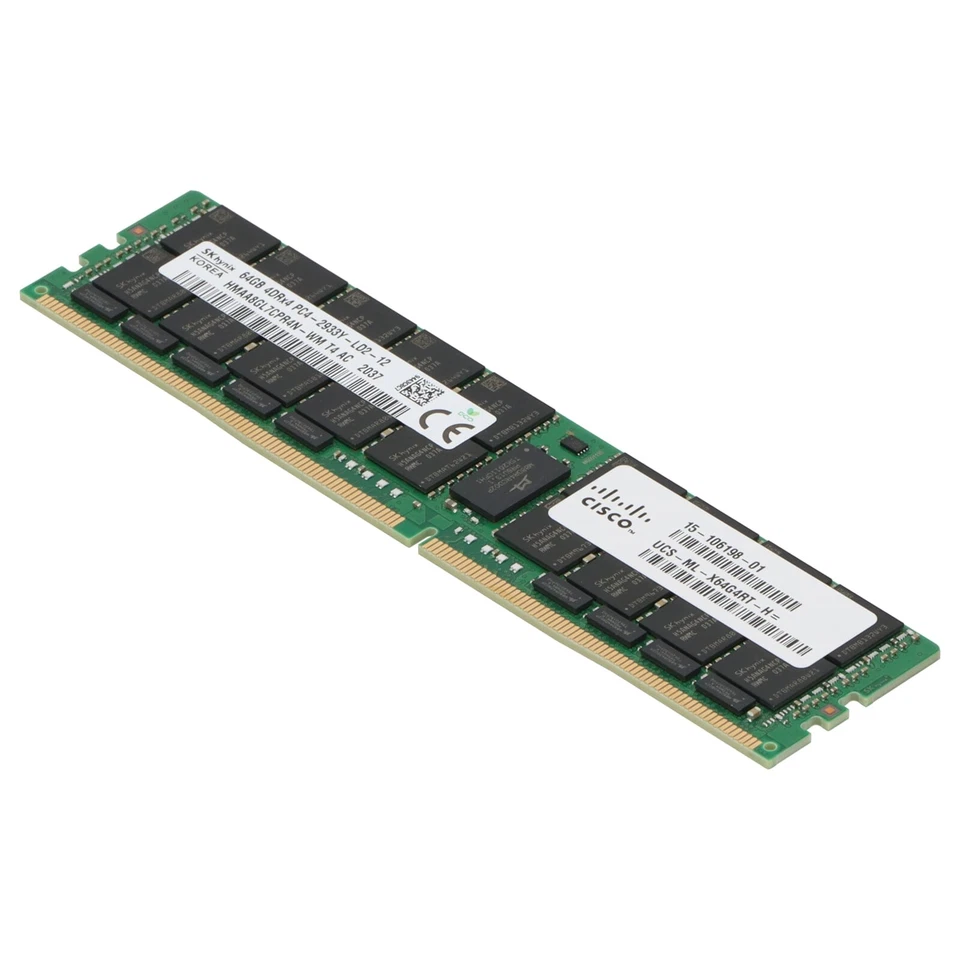 Cisco 64GB PC4-2933Y DDR4-RAM ECC LRDIMM 4R - UCS-ML-X64G4RT-H HMAA8GL7CPR4N-WM - Bild 3 von 4