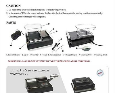 powermatic 2 plus cigarette machine parts II+ Electric Injector DankGeek The Powermatic II Plus is compact in size and conveniently fits on any desktop and can be taken along while traveling Ergo 3D Tobacco Hopper and