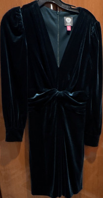 vince camuto ruched velvet dress Amazon.com: Vince Camuto Velvet Ruched Bodycon with Gathered Long Sleeve Hunter 2 : Clothing, Shoes & Jewelry